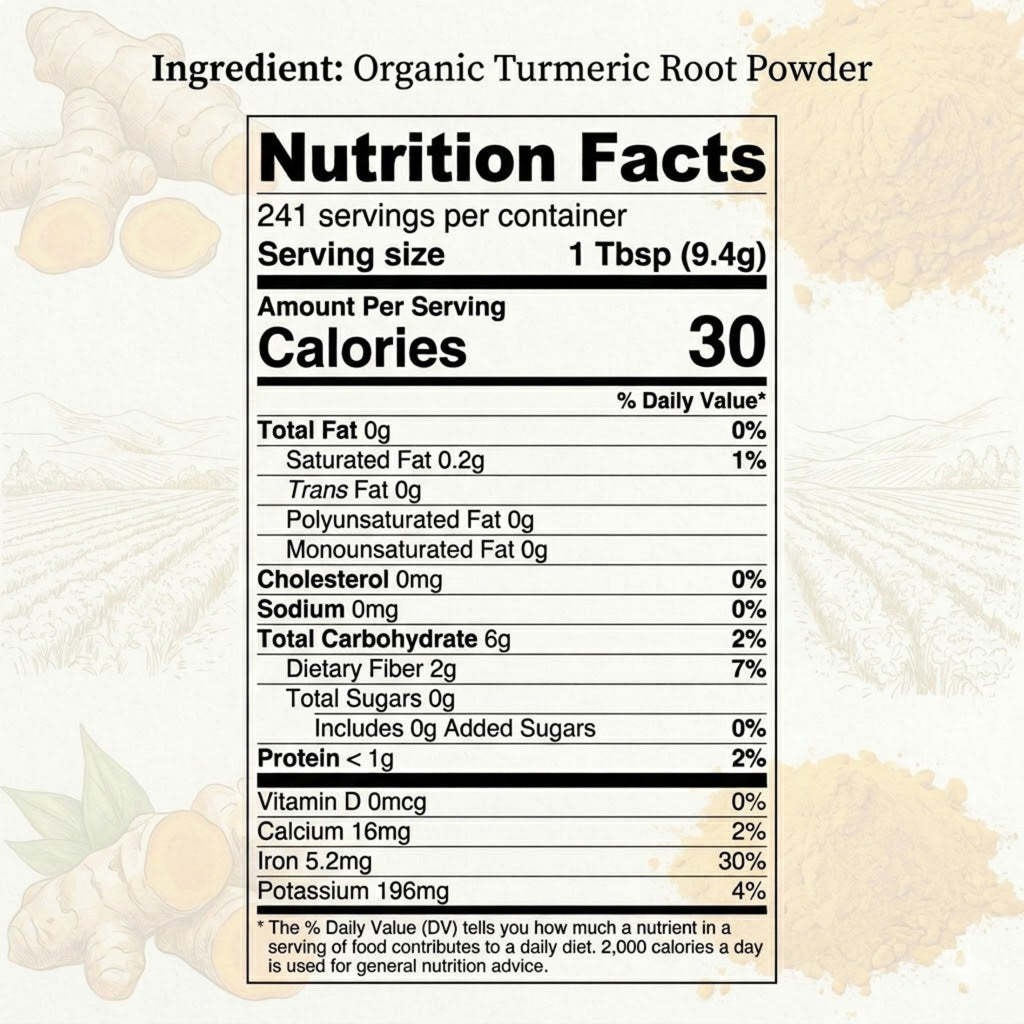 Organic Turmeric Powder – For Golden Milk & Curries