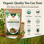 Organic Moringa Powder – For Smoothies & Golden Milk