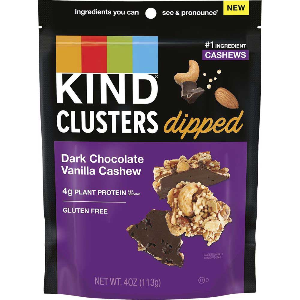 Kind Cluster Dark Chocolate Vanilla Cashew - 8-Pack of 4 Oz.