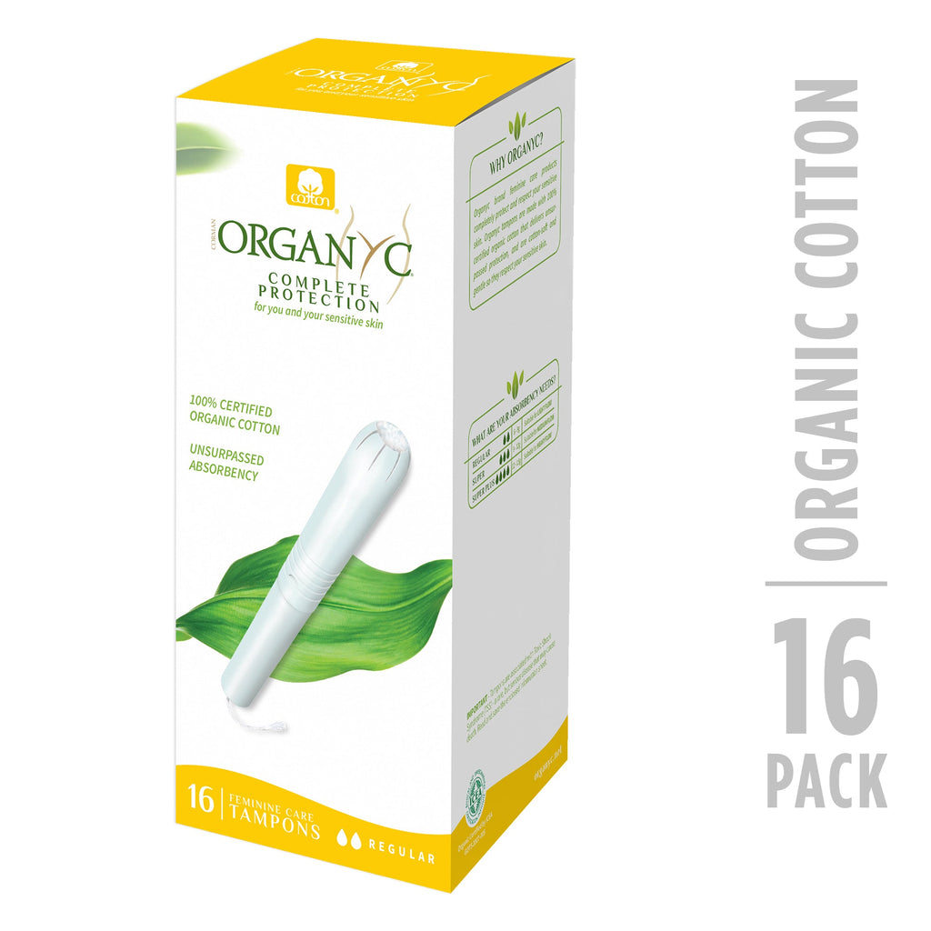 Organyc Tampons Reg Cotton Appl | 16 Ct | 1 Each