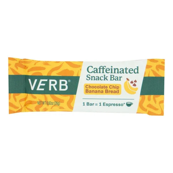 Verb Energy - Energy Bar Cchip Ban Brd - 16-Pack of .92 oz Bars