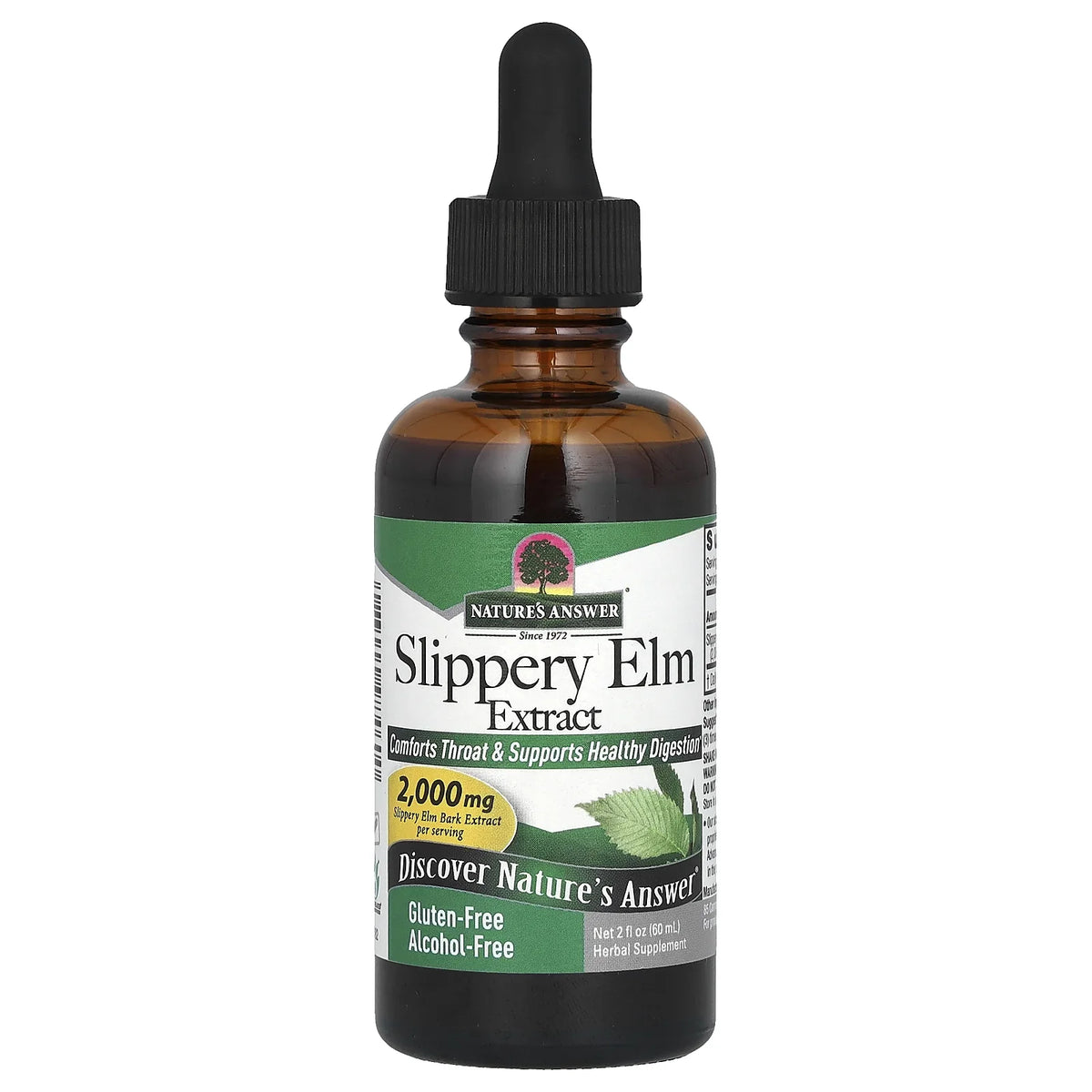 Nature's Answer Slippery Elm Alcohol-Free Extract, 2 fl oz