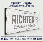 Whiskey And Wine Bar Sign