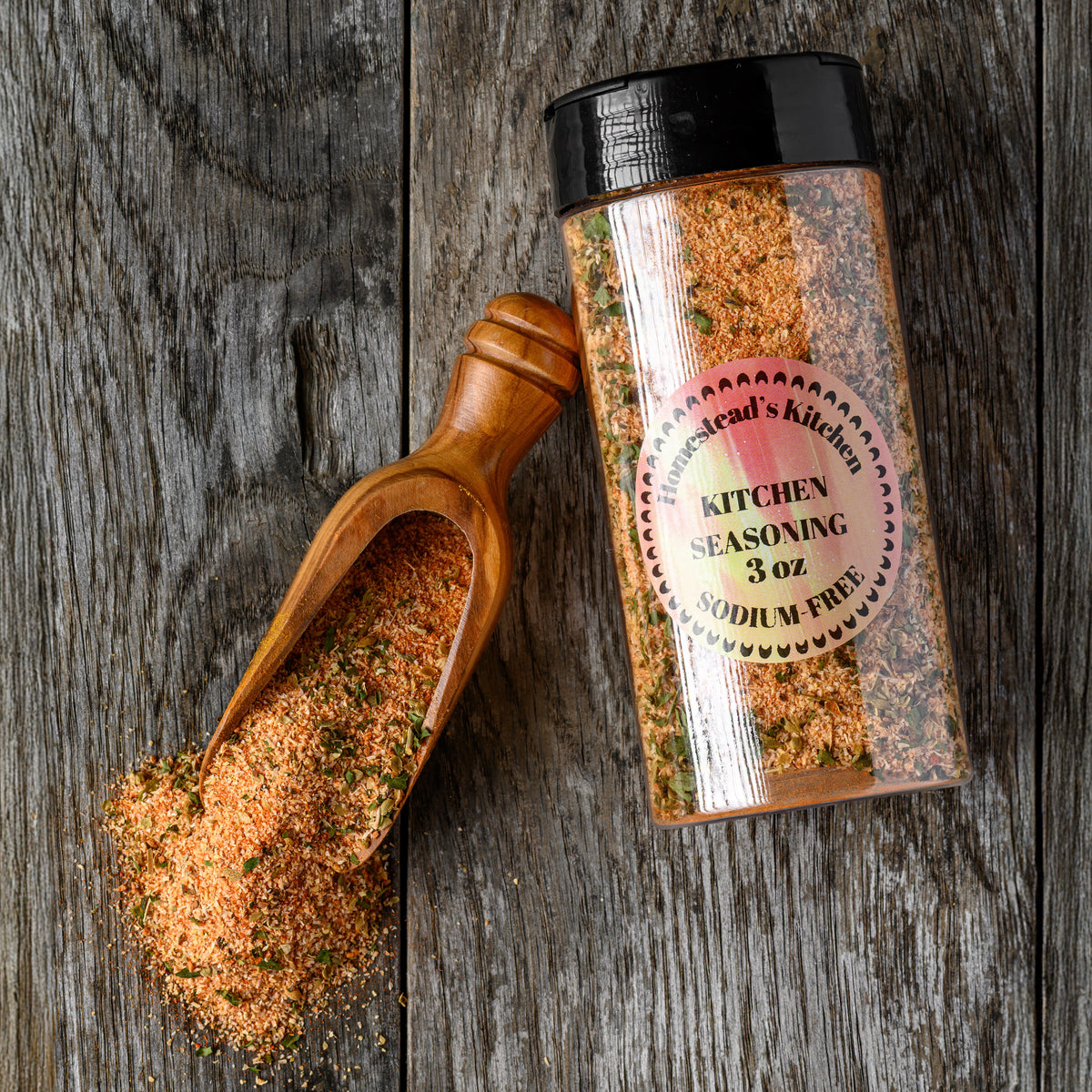 HOMESTEAD'S Kitchen Seasoning, All-Purpose Blend with Onion, Garlic & Herbs, Gluten-Free