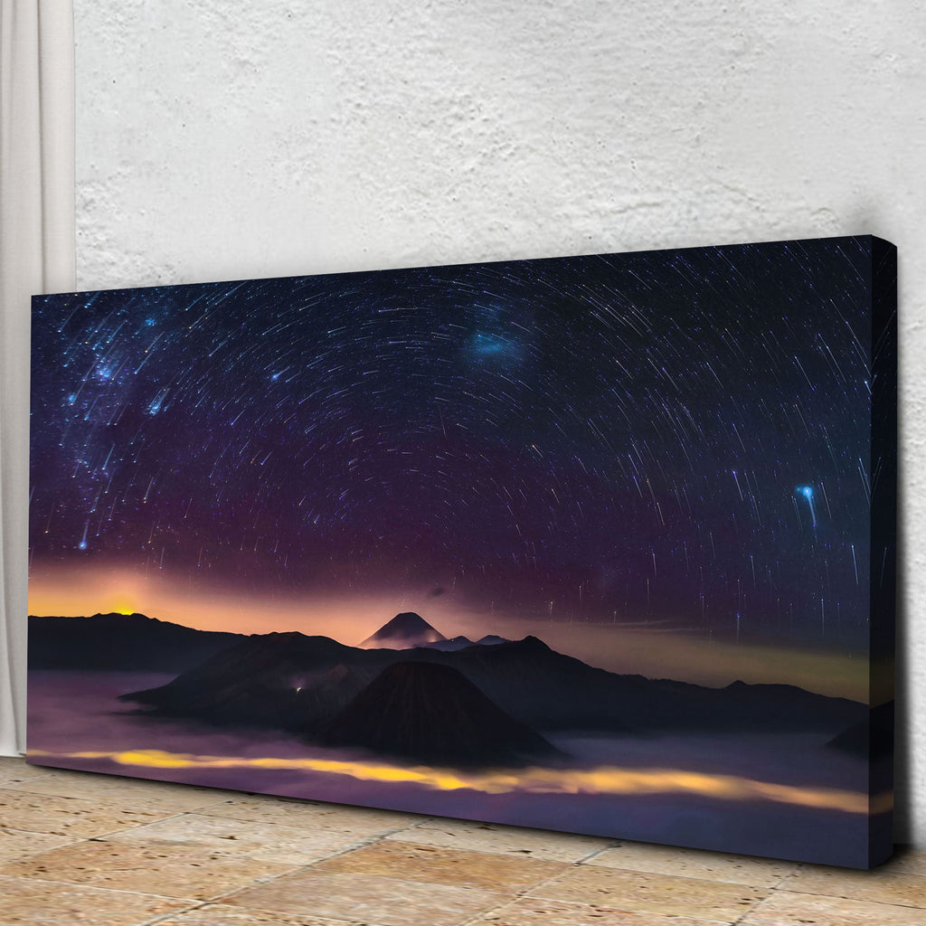 Majestic Starry Night Sky Canvas Wall Art