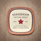 Artisan Leather Coaster Design 08