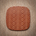 Artisan Leather Coaster Design 04