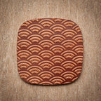 Artisan Leather Coaster Design 07