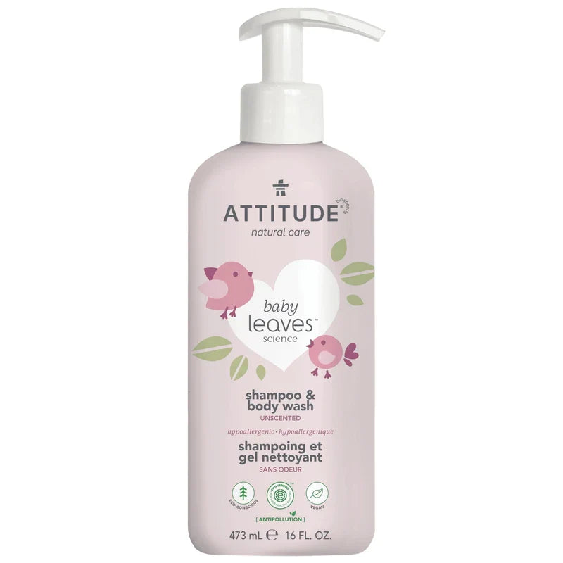 Attitude Baby 2-in-1 Fragrance-Free Wash, 1 oz (Case of 16)