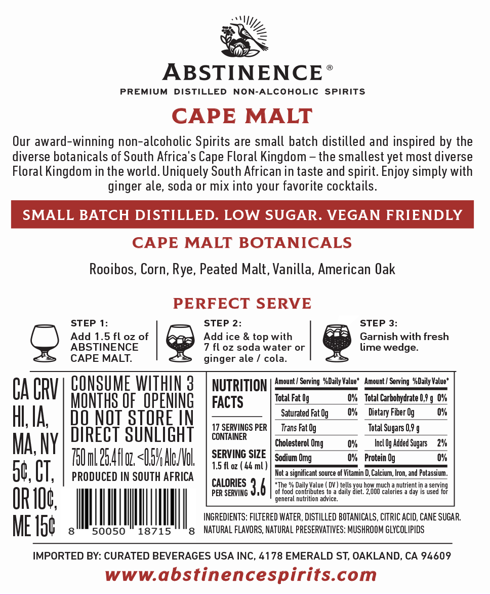 Abstinence Cape Malt