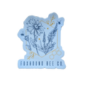 Abstract Flowers Vinyl Sticker