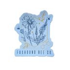 Abstract Flowers Vinyl Sticker