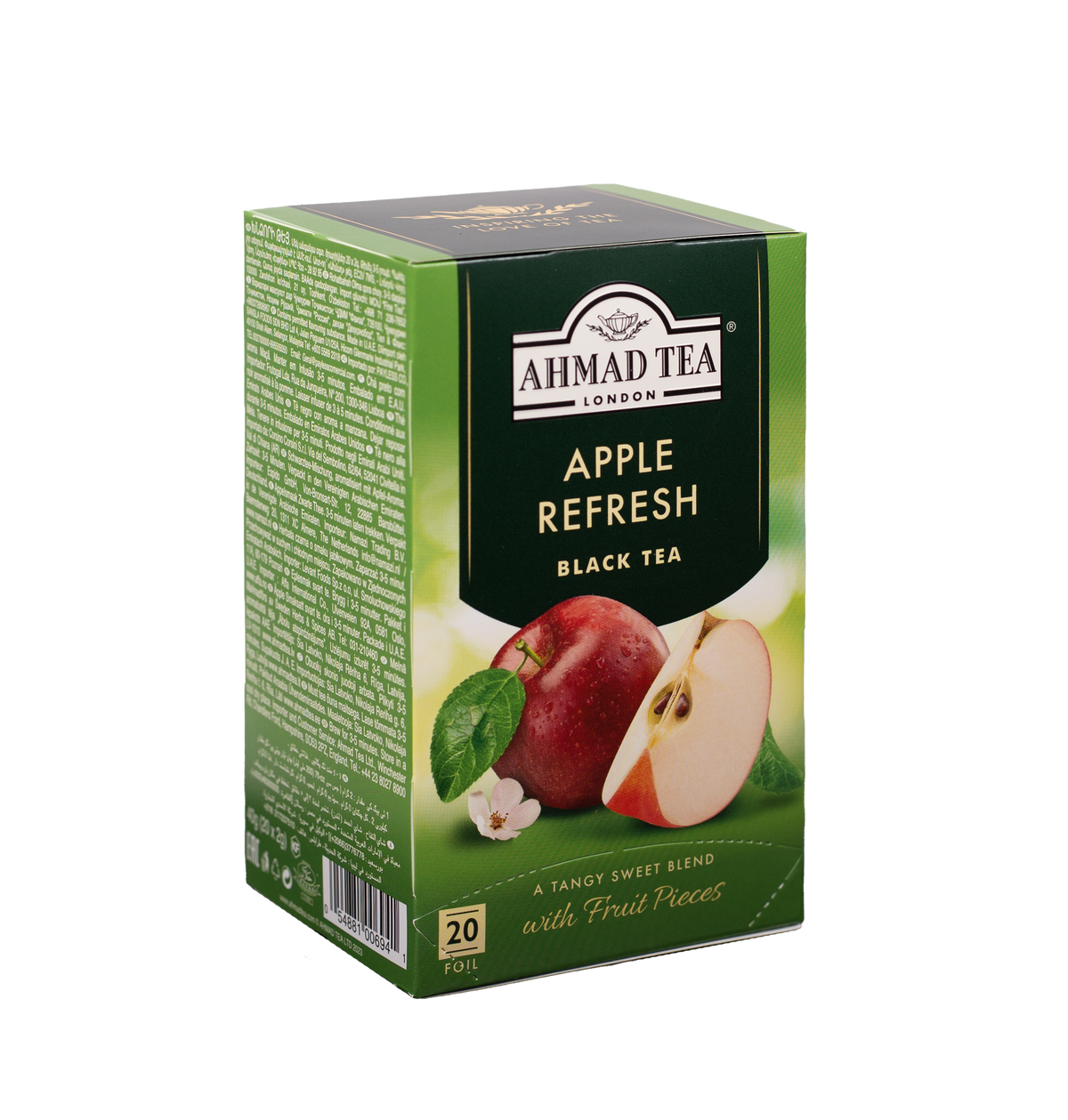 Ahmad Apple Refresh Black Tea 20 foil tea bags