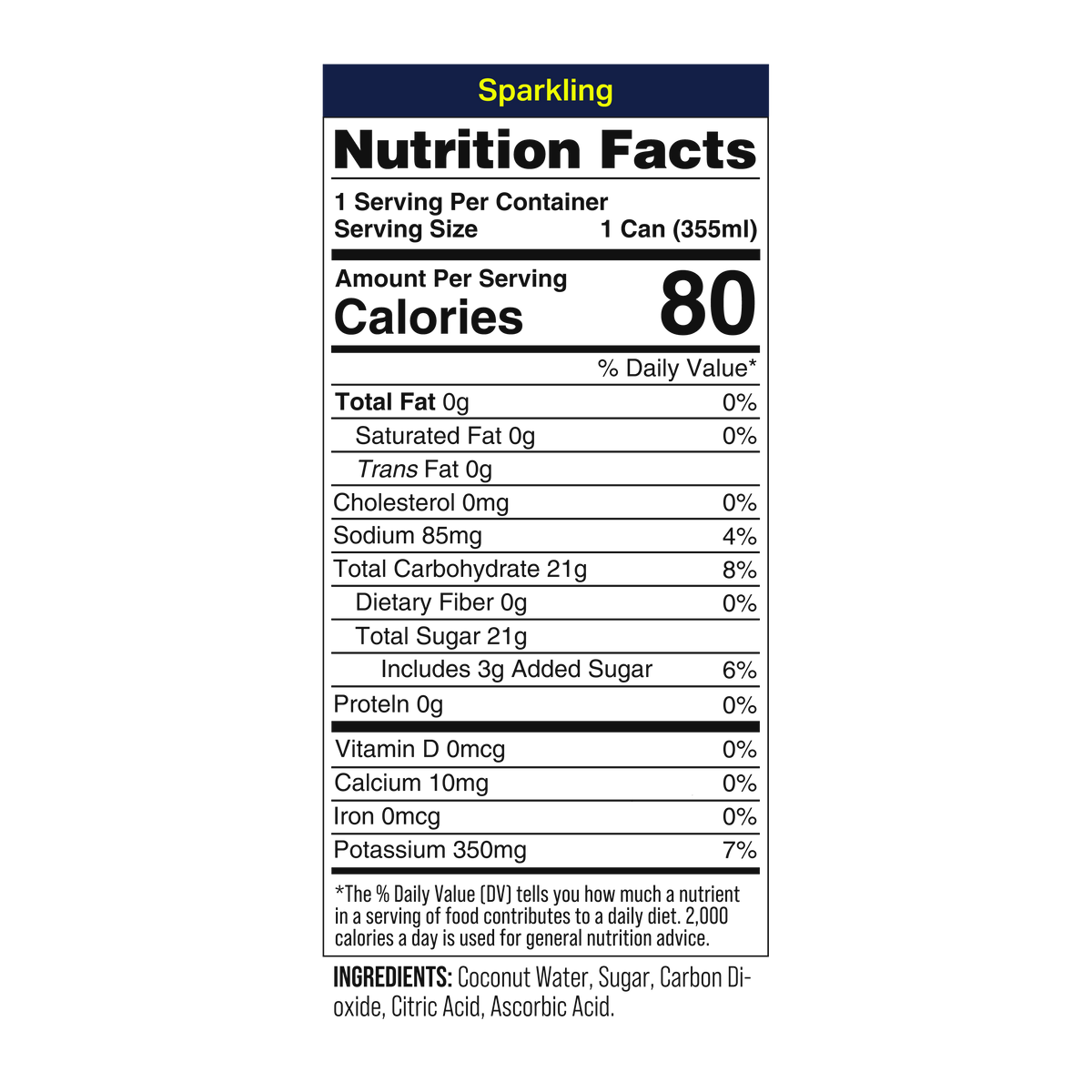 Coaqua Sparkling Coconut Water