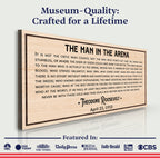 The Man In The Arena Sign IV