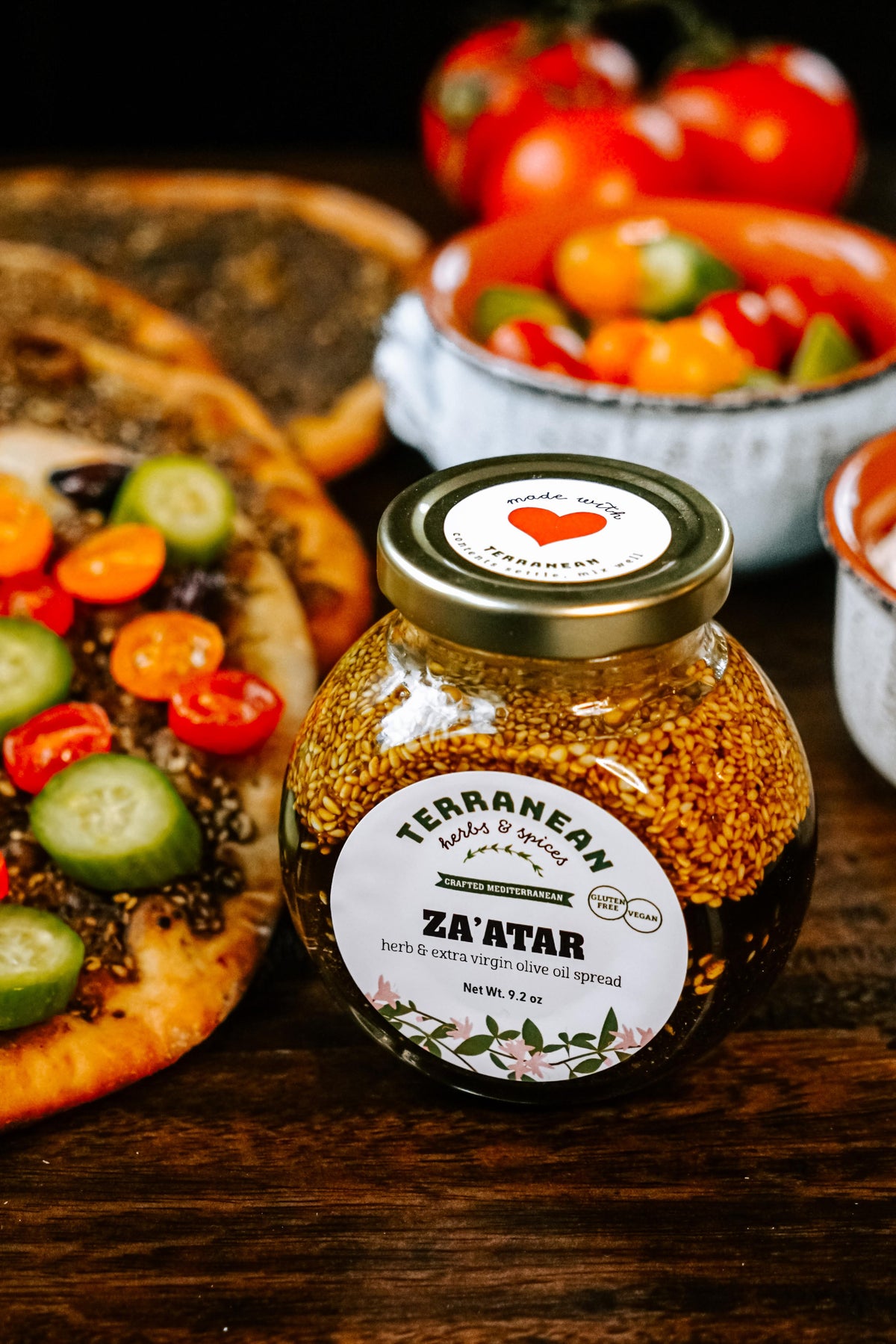 Za'atar Spread Duo: Original & Spicy