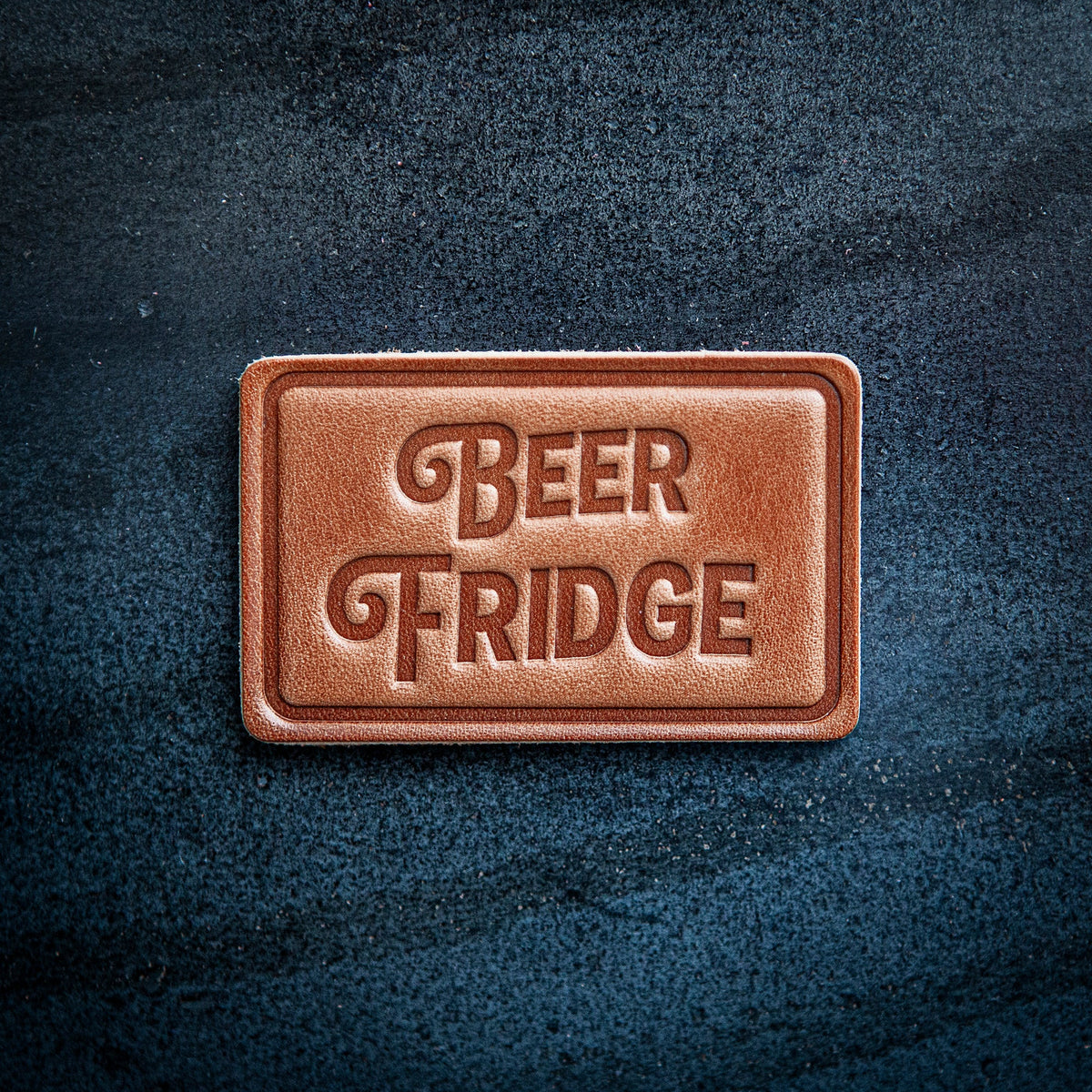 Beer Fridge Leather Magnet Block Style