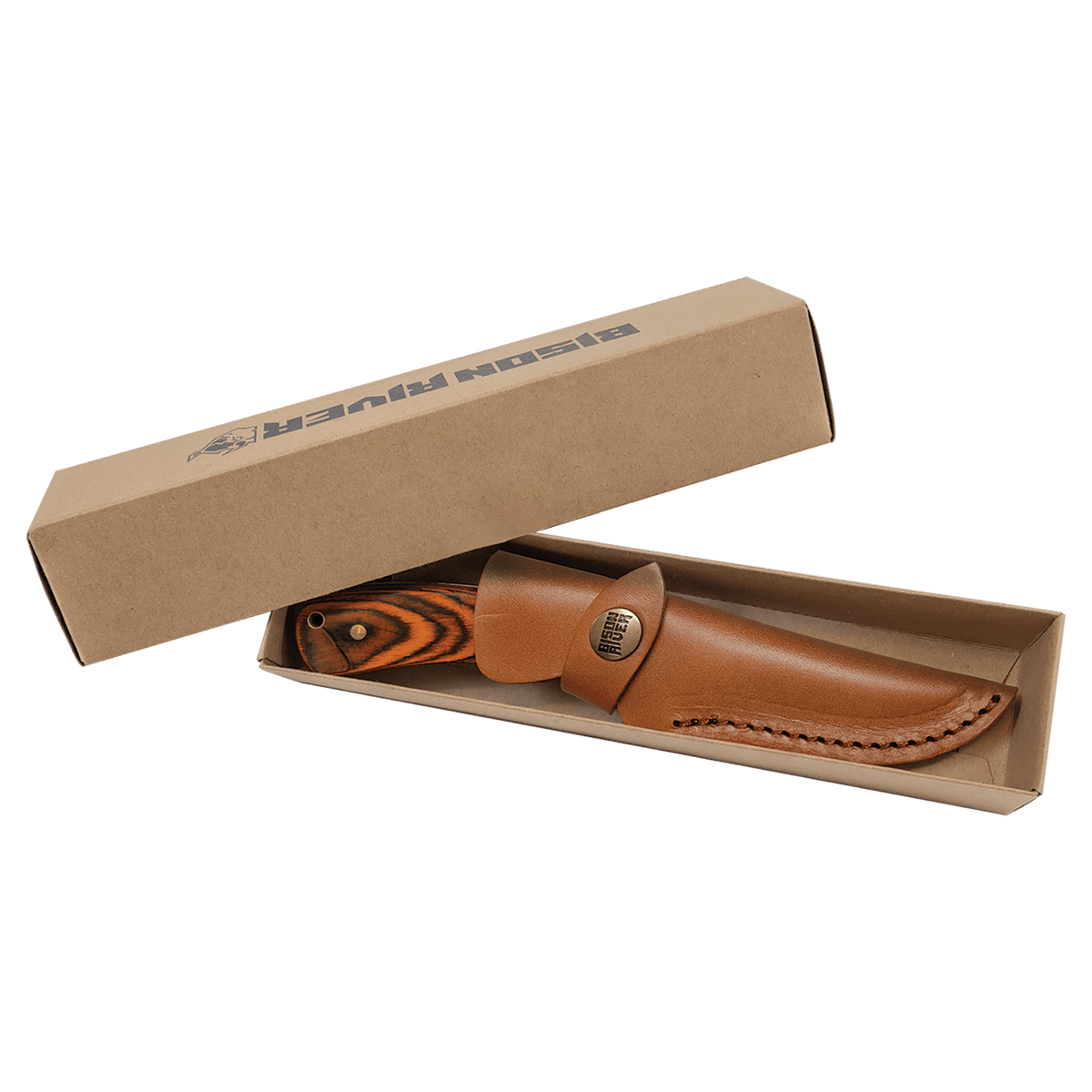 7.75" Fixed Blade Knife with Leather Sheath