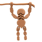 3D Printed Sloth Fidget With Tree Props | Multiple Colors | Black Sheep Products LLC