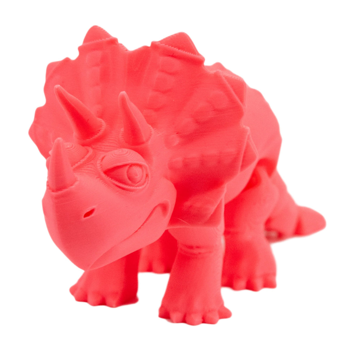 3D Printed Articulated Flexible Triceratops Dinosaur | Multiple Colors | Black Sheep Products LLC