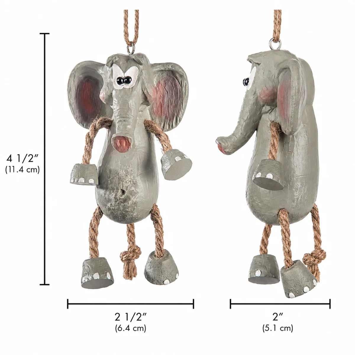 Dangly Elephant Ornament | Bert Anderson Collection