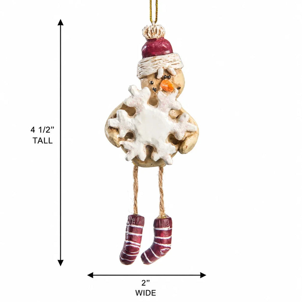 Snowman With Snowflake Ornament | Bert Anderson Collection