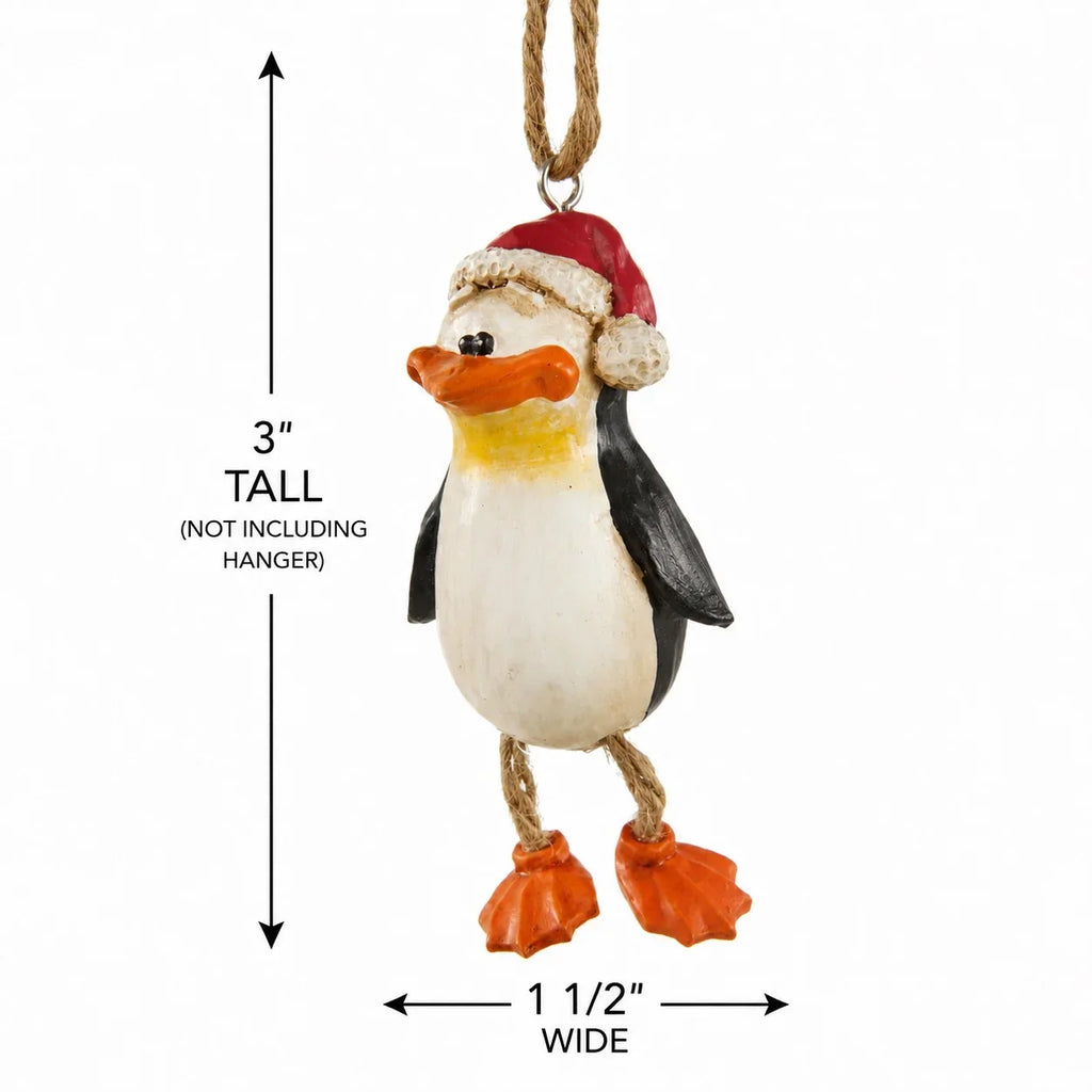 Penguin With Santa Hat Ornament | Bert Anderson Collection