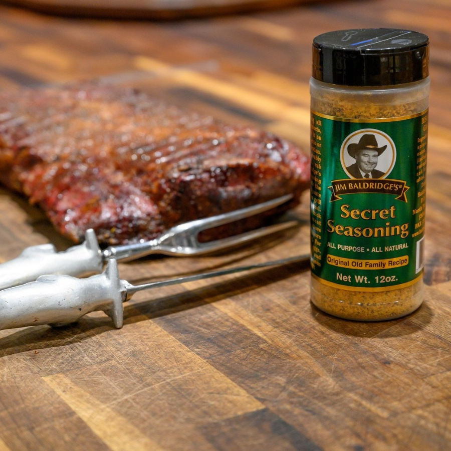 Jim Baldridge Secret Seasoning | Pack of 12 | 4.7 oz | Gluten Free | Baldridge Food Company