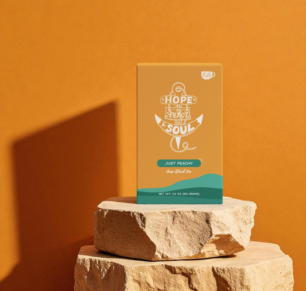 Bible Verse Tea "Hope Is An Anchor" Peach Black Tea