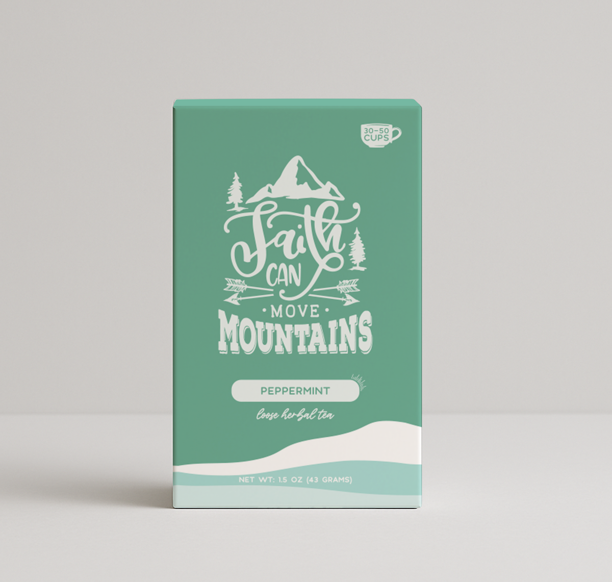 Bible Verse Tea "Faith Can Move Mountains" Peppermint Tea