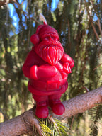 Big Red Beeswax Santa Candle