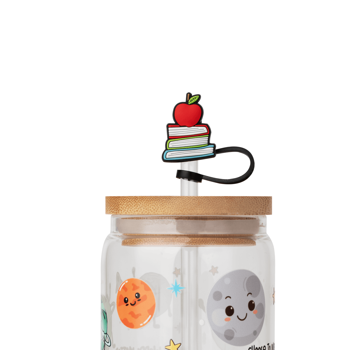 Books Stack Straw Topper