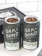 Bourbon and Rye Whiskey Barrel Aged Coffee Box