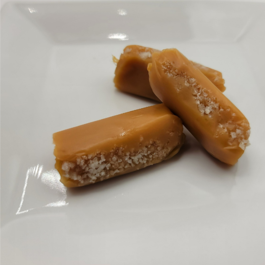 Grey Sea Salt Caramels | 12 Caramels | Boxicanyon Caramels