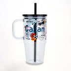 Boy's Affirmations 20oz Kids Tumbler with Handle, Lid & Straw