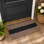 Brown & Black Lobster Rope Doormat