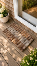 Brown & Tan Lobster Rope Doormat