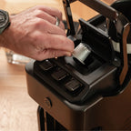 Line1 Espresso and Coffee Machine: Brushed Nickel & Grain
