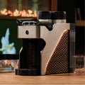 Line1 Espresso and Coffee Machine: Brushed Silver & Grain