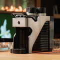 Line1 Espresso and Coffee Machine: Brushed Silver & Onyx