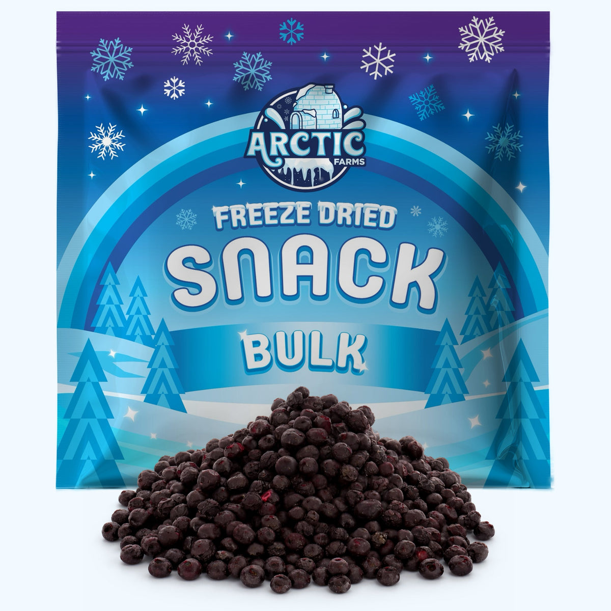 Freeze Dried Wild Blue Huckleberries