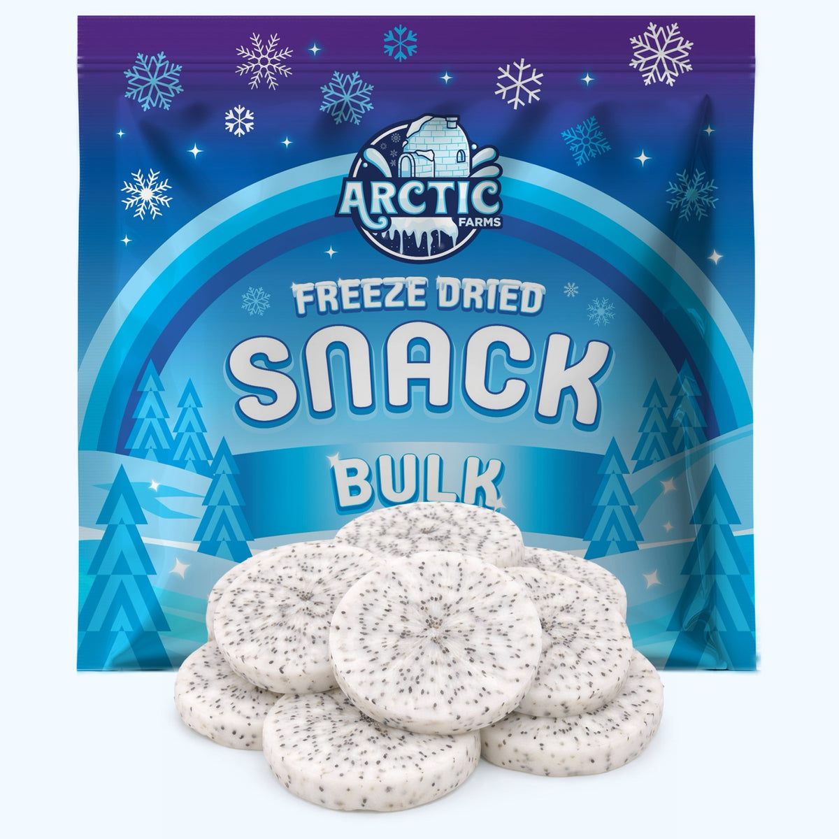 Freeze Dried White Dragon Fruit Slices