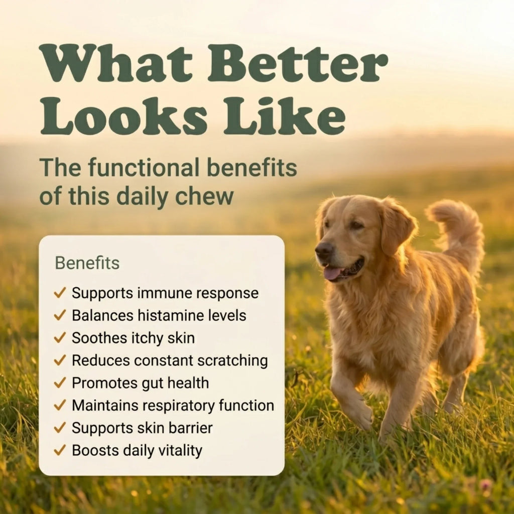 Allergy Support Soft Chews for Dogs | Pack of 3 | 60 Chews - 6.35 oz | LivHerbals, Inc.
