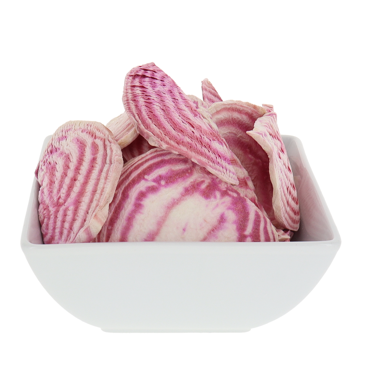 Freeze Dried Candy Cane Beet Chips