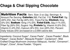 Chaga & Chai Sipping Chocolate