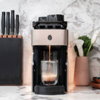 Line1 Espresso and Coffee Machine: Champagne & Grain