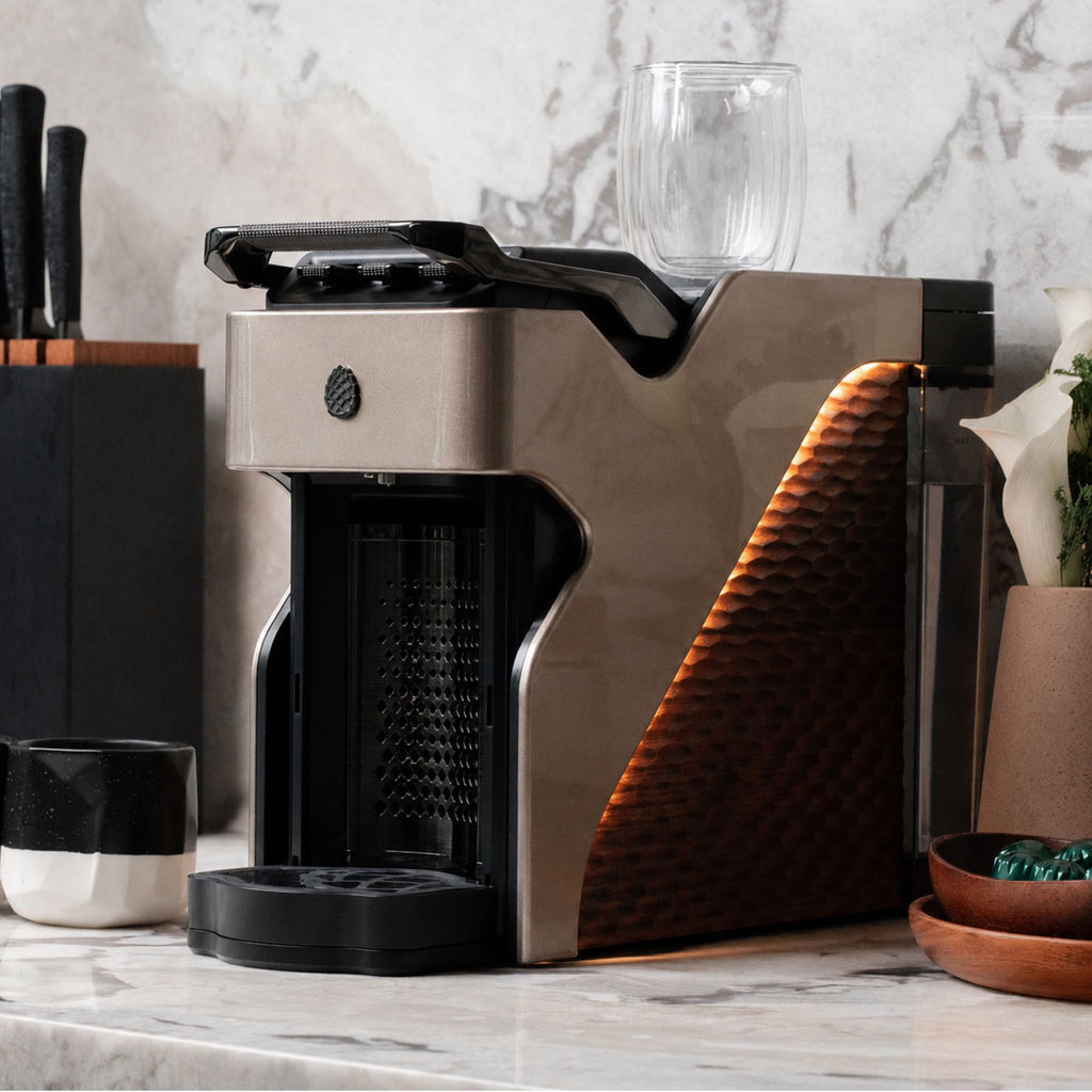 Line1 Espresso and Coffee Machine: Champagne & Grain