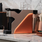 Line1 Espresso and Coffee Machine: Champagne & Saddle