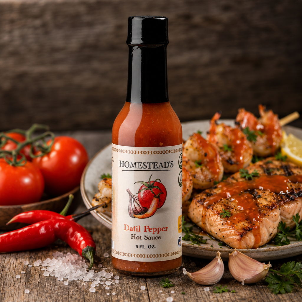 HOMESTEAD'S Datil Pepper Hot Sauce, All-Natural