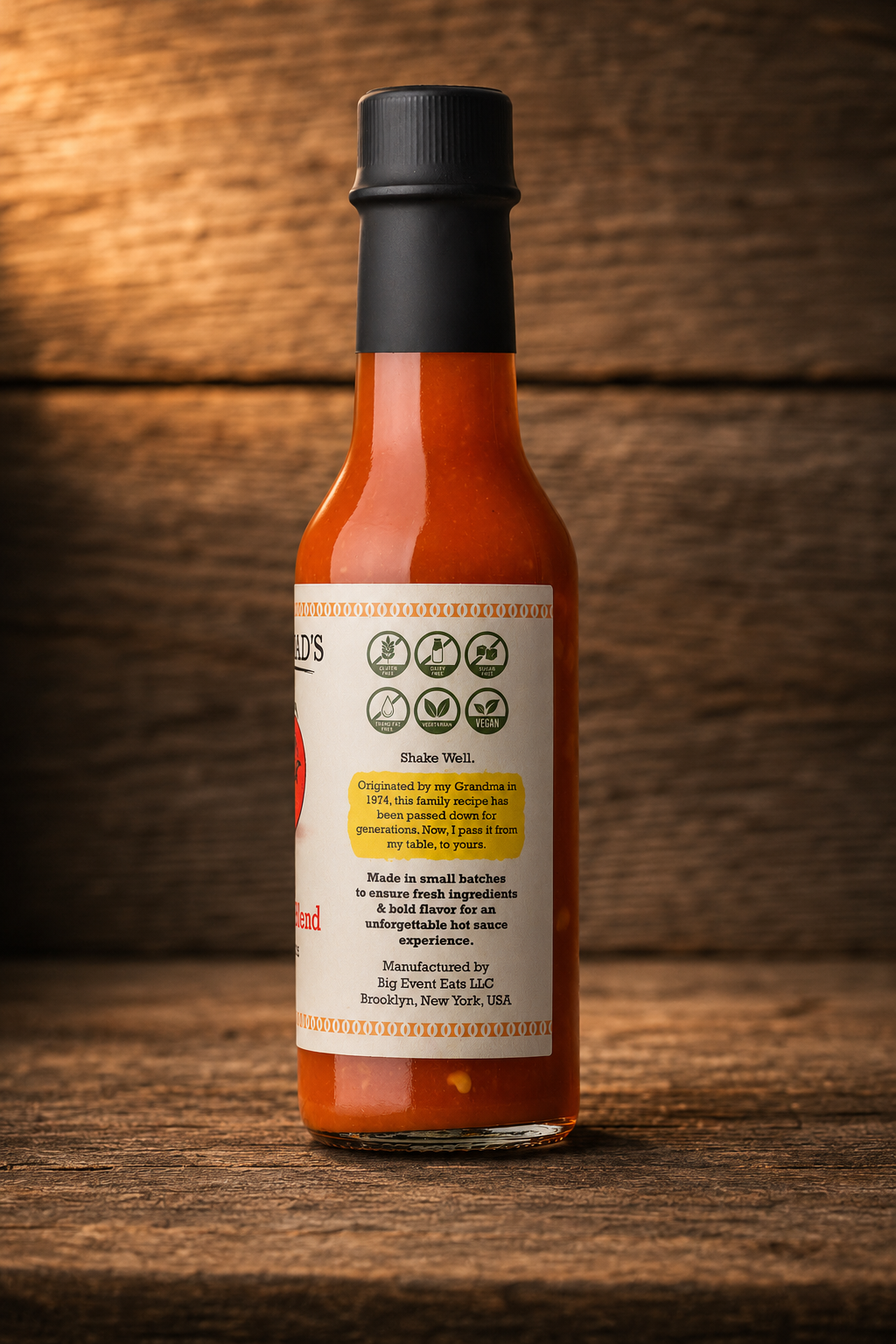 HOMESTEAD'S Gourmet Blend Hot Sauce, Farm-to-Table, Vegan & Gluten-Free